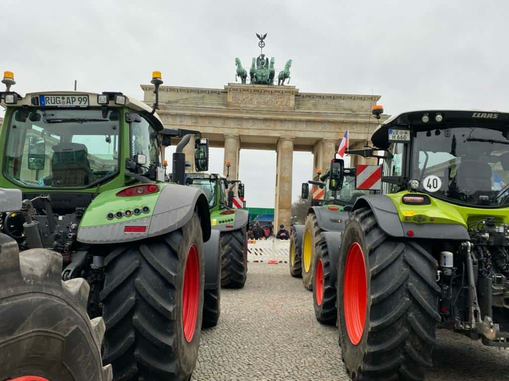 Landwirte demonstrieren in Berlin 