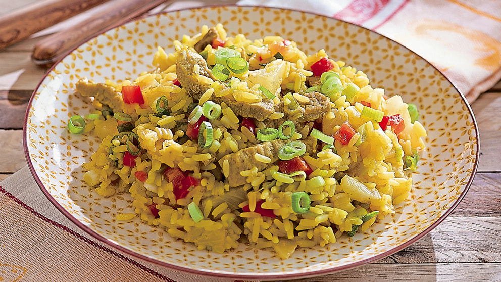 Curry-Geschnetzeltes mit Ananas und Reis - rezepte - Wochenblatt für ...